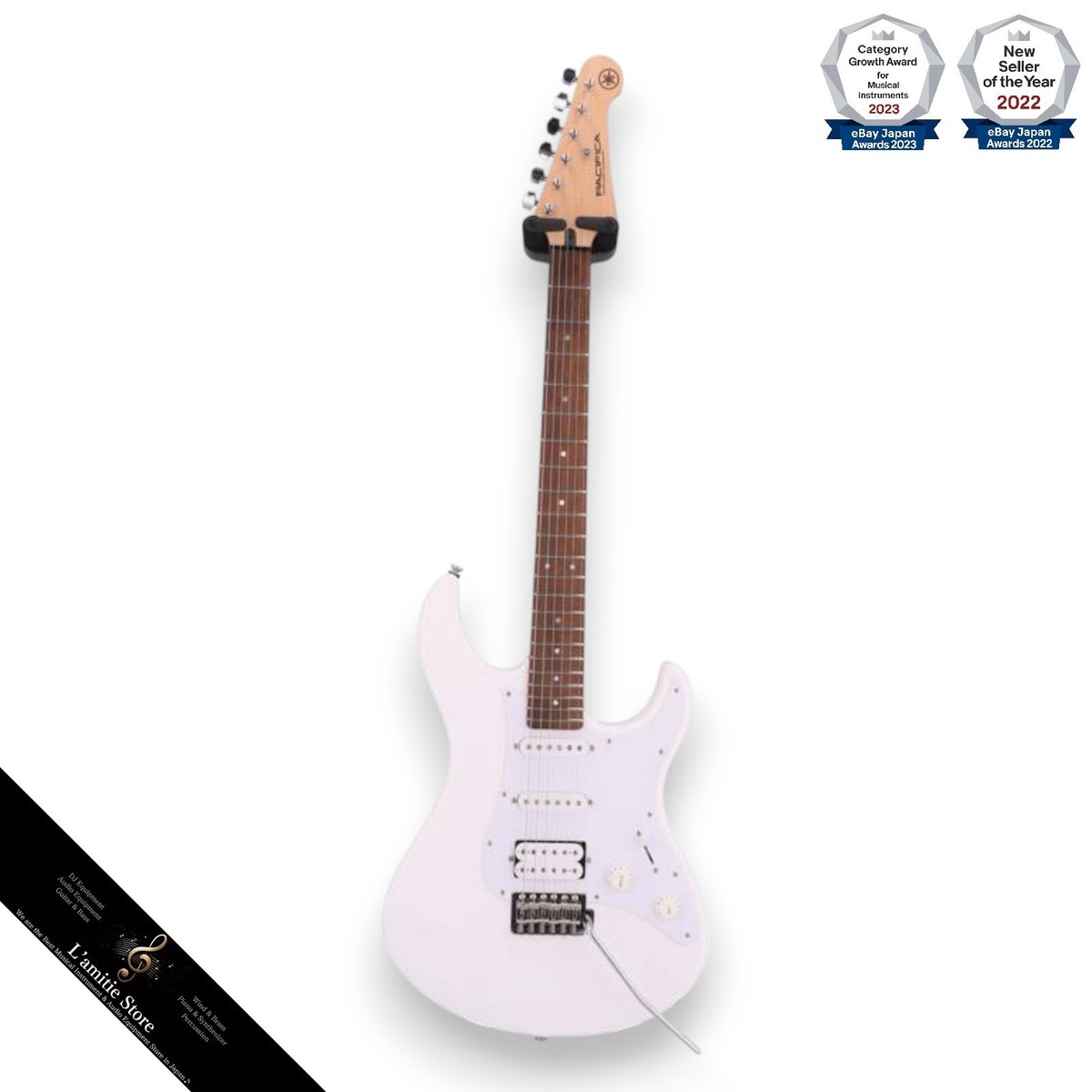 Yamaha PAC012 Electric Guitar White Japan Musical Instrument 
