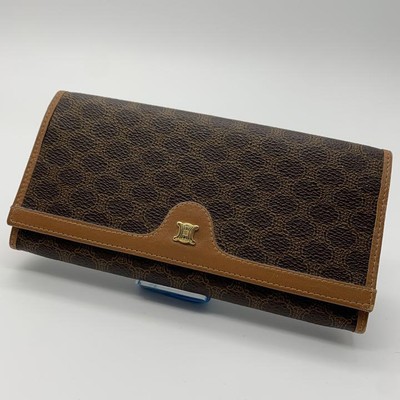 Extremely beautiful item CELINE CELINE Vintage Long wallet from JAPAN 