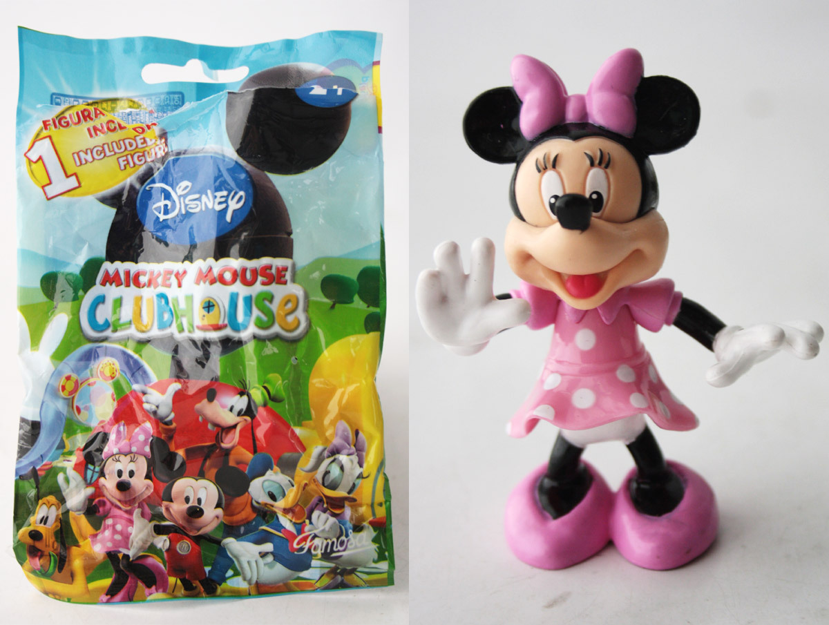 RARE 2008 MICKEY MOUSE CLUBHOUSE MINNIE FIGURE MOVING HANDS FAMOSA