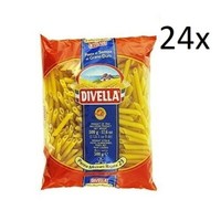 24X Pasta Divella 100% Italienisch N° 23 Penne Mezzani Rigate 500G