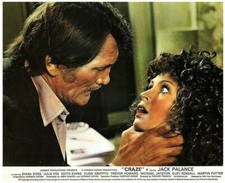 Craze original lobby card Jack Palance strangles Julie Ege
