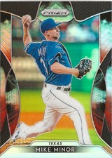 2019 Panini Prizm Mike Minor #69 Cosmic Haze Prizm SP 