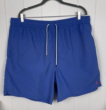 Polo Ralph Lauren Men's Blue Drawstring Swim Trunks Size XLT