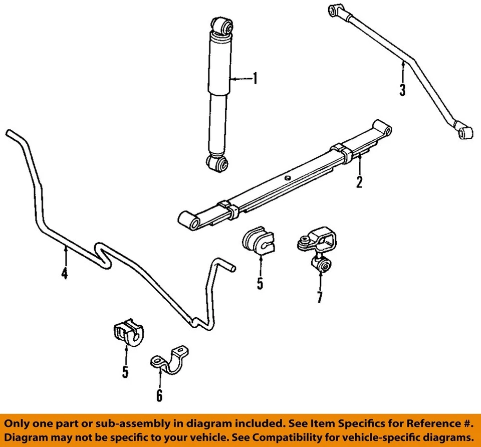 1984 1991 Jeep Grand Wagoneer OEM Pair Of Rear Leaf Spring - Image 3 of 4