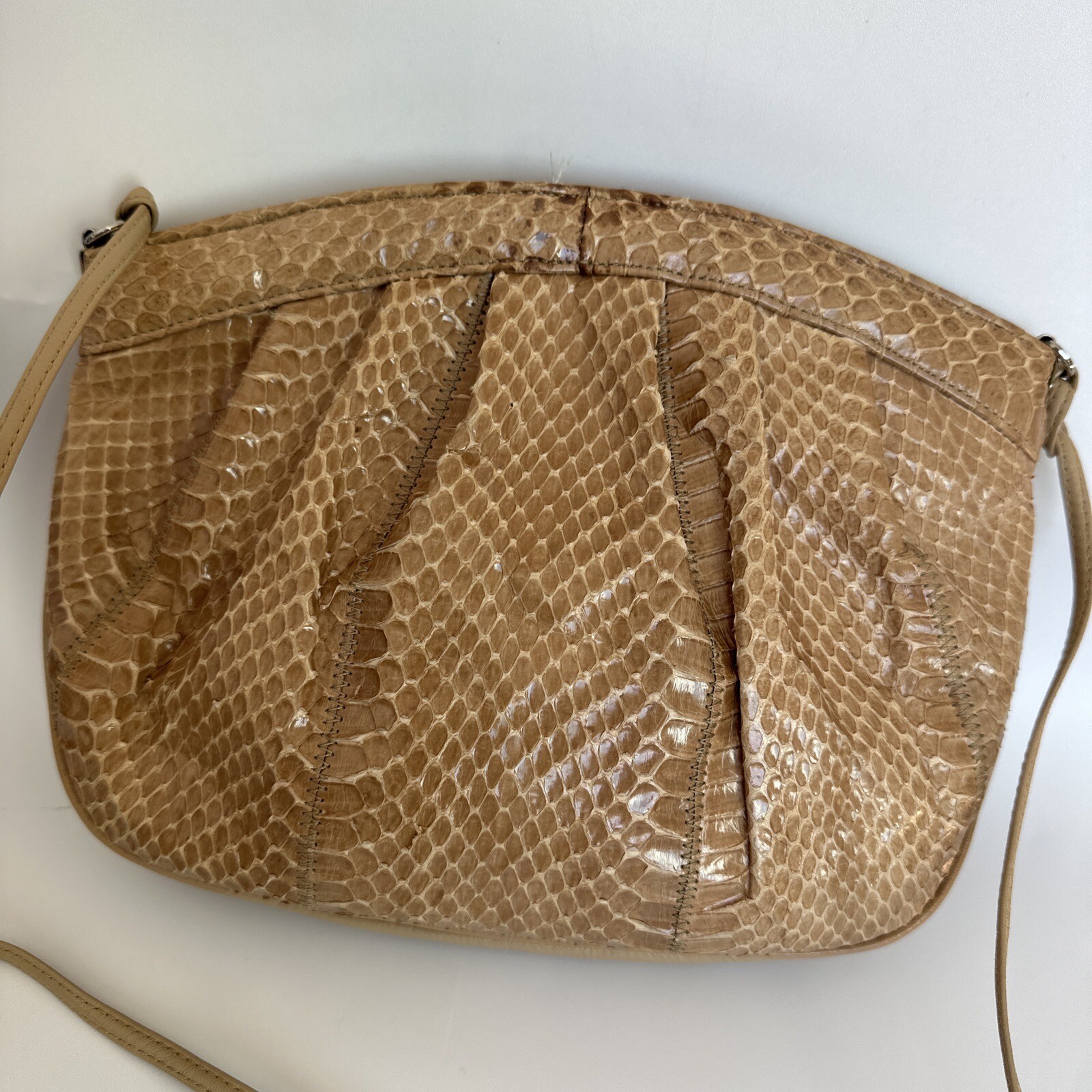 Palizzio  Python Snake Leather Clutch Crossbody P… - image 8