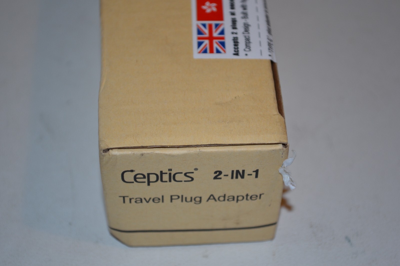 Ceptics 3pk Travel Adapter Plugs 2-in-1 Model CT7 Plug G UK Hong Kong Malaysia