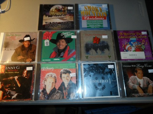 Christmas 10 CD Lot Air Supply KENNY G George Strait PERRY COMO Smokey Mountain - Picture 2 of 8