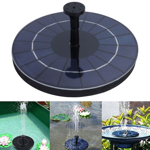 JY Solar-Wasser-Brunnen 7.4V Runde Schwimmende Fontäne Für Teich Garten Parks Fi - Bild 23 von 23