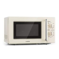 Microwave Grill Kitchen Retro Cooking 20L 700 W / 1000 W  Stainless Steel Cream