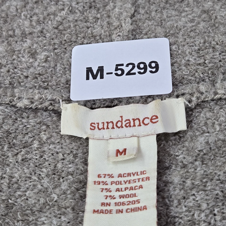 Cárdigan Sundance Mujer M Gris Acrílico Alpaca Poliéster Lana Manga Larga Foto 2 de 4