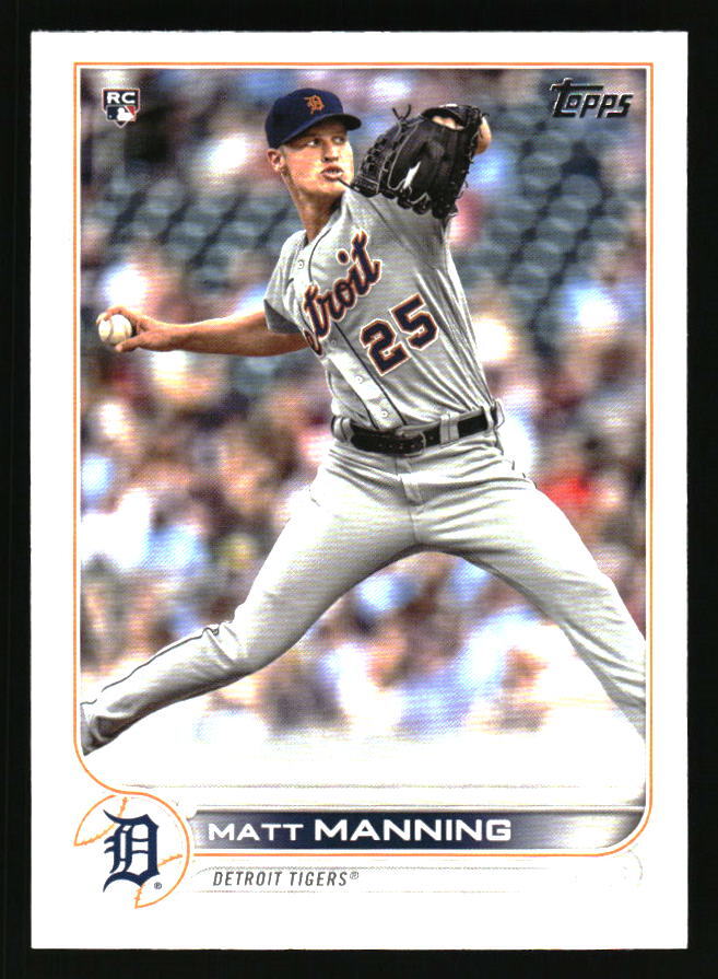 2022 Topps  # 31 Matt Manning  Rookie   RC