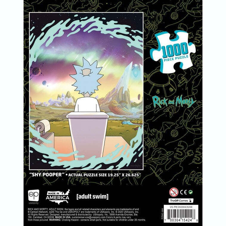 Puzzle Rick & Morty 1000 Pezzi | Anatomy Park | Gioco Da Tavolo Ufficiale Versione IT