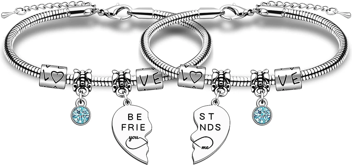 JMIMO 2 Pcs Best Friend Bracelet Gifts Friendship Gifts for 2
