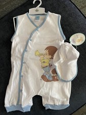 New with tags Vintage 1997 Precious Moments One Piece Romper w/hat 9 months