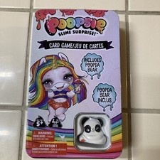 Poopsie SLIME SURPRISE Card Game Tin Poopda Bear Family Kids Travel MGA Toy