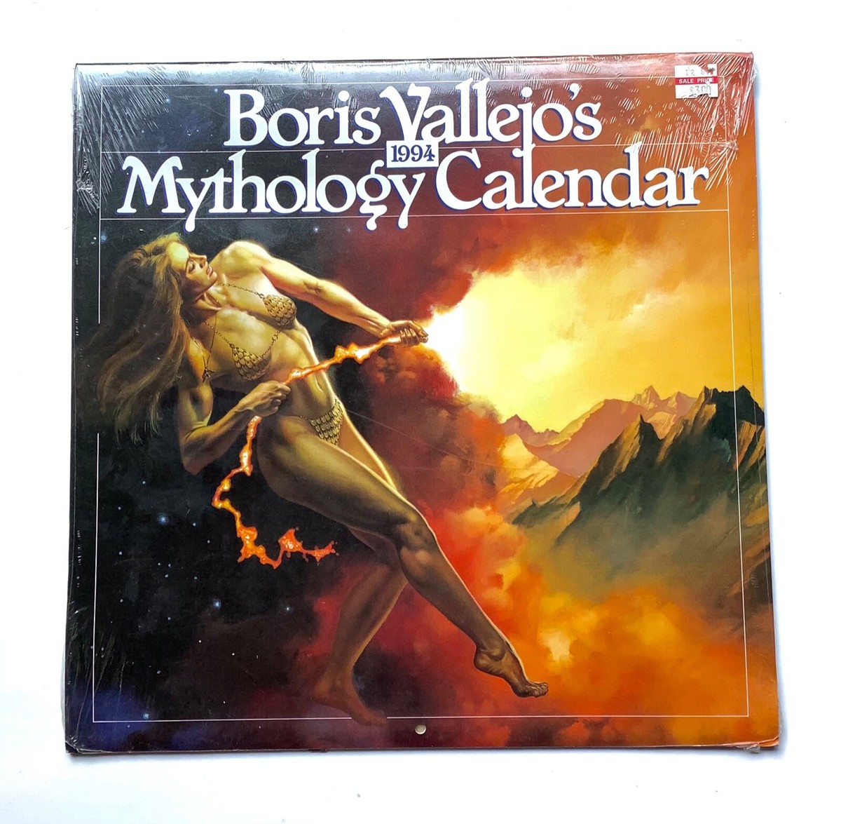 天野喜孝 1994 CALENDAR FANTASY WORLD Boris Vallejo's Mythology Calendar 1994 Fantasy Art New Sealed NOS