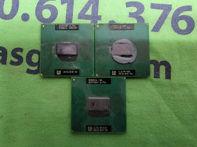 LOT OF THREE Intel Mobile Processors - SL7EG SL7LS SL7SA