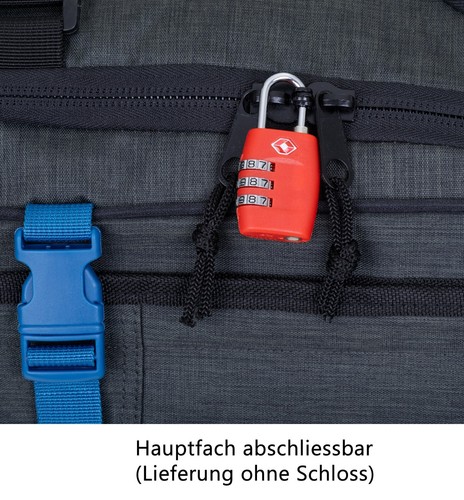 Rucksack Handgepäck Rucksack IATA Herren Elephant Travel Fly 13029 Anthrazit - Bild 20 von 24