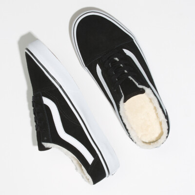 VANS OLD SKOOL Mule BLACK フリース SHERPA オールドスクール New Vans Old Skool Mule Suede Black/Sherpa Sneakers Slip-On