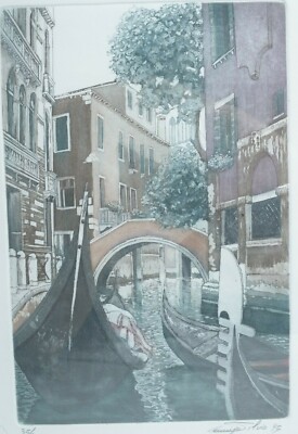 silvio cannizzo 絵 絵画 リトグラフ イタリア ヴェネツィア風景 s-l400.jpg