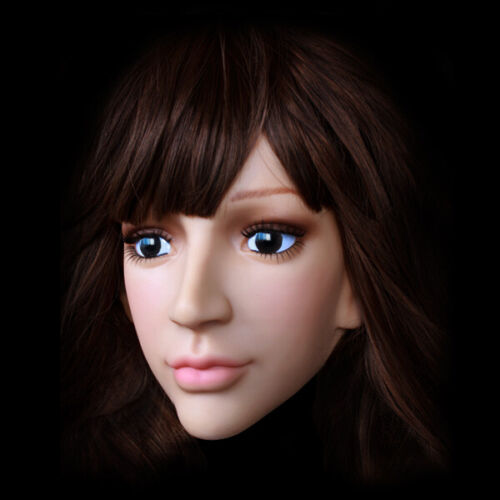 Realistic Silicone Female Mask Headgear for Cosplay Crossdress Transgender - Bild 6 von 11