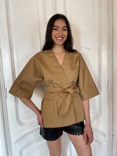 Ganni Camel Wide Arm Jacket Xl