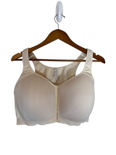 Leading Lady Cotton Front Close Cream Beige Bra Style 5503 Size 48C - 第 1/6 張圖片