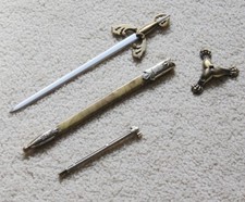 S4867 CUCHILLO DAGA ABRIDOR SOBRE CARTAS MINIATURA ESPADA MARTO EL CID TIZONA 10"