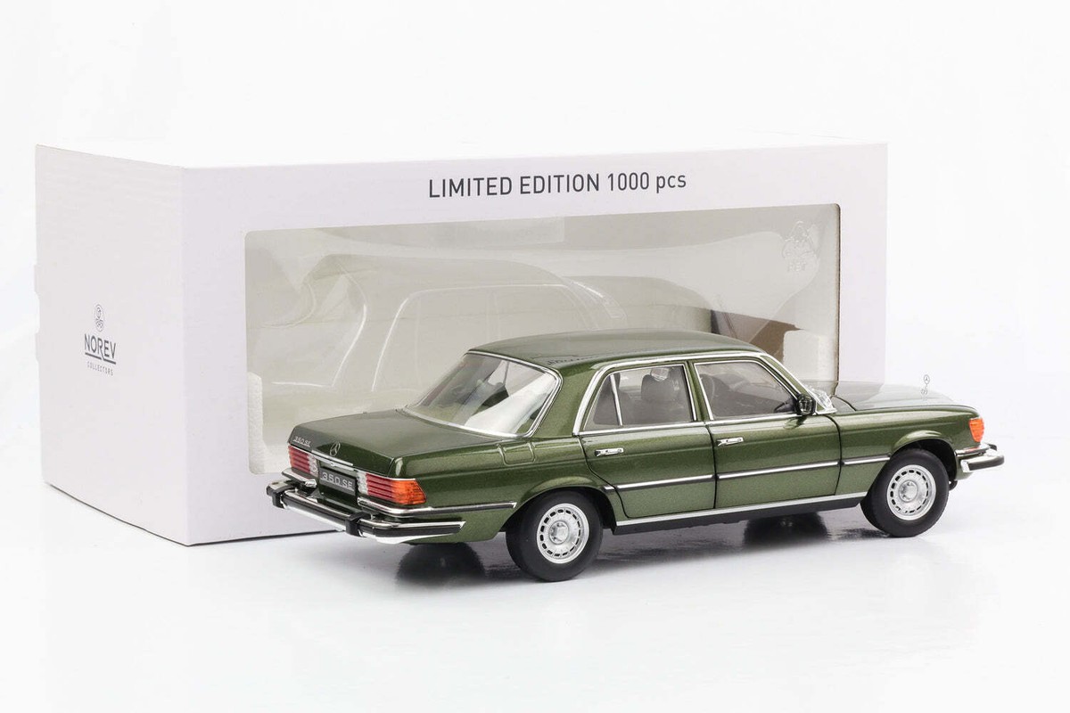1:18 Mercedes-Benz 350 SE W116 US Version 1973 grünmetallic 1:18 Mercedes-Benz 350 SE W116 US Version 1973 grünmetallic