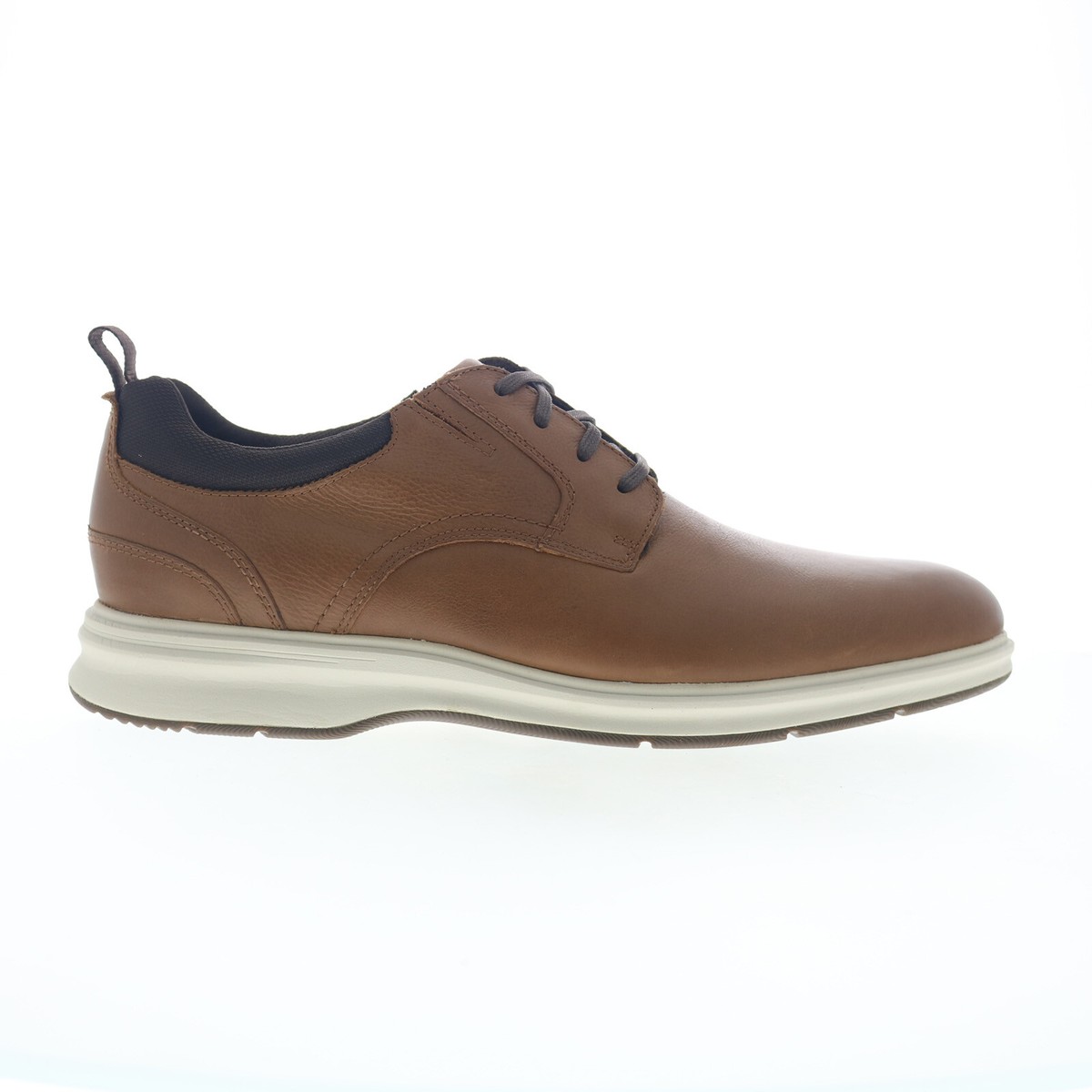 Rockport Total Motion City Plain Toe Mens Brown Wide Oxfords