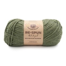  1 Skein Lion Brand Yarn 843-174L Re-Spun Thick  Quick Yarn, Evergreen