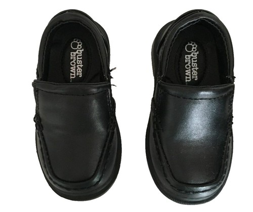 Buster Brown Kids Dress Shoes Black Genuine Leather Size 6M | eBay