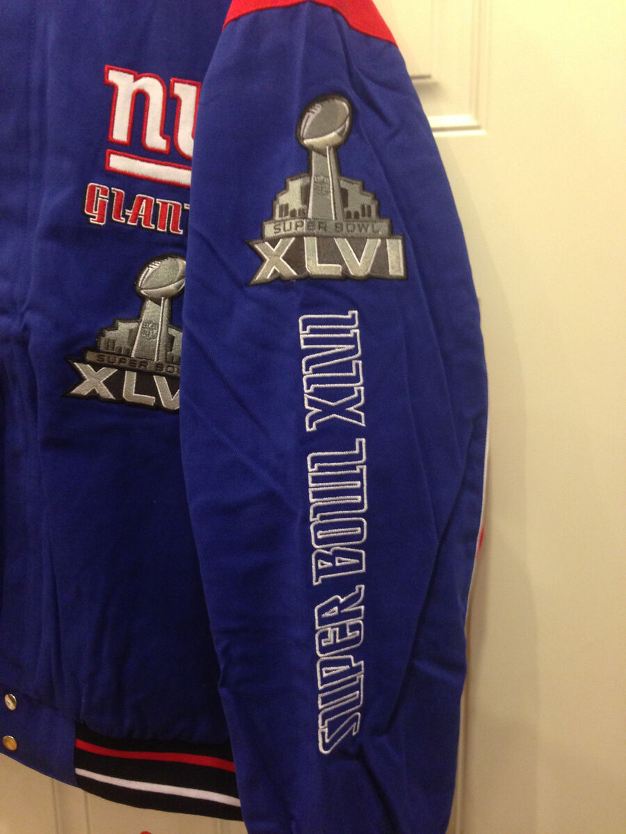 NY Giants Super Bowl 2012 Championship Jacket by GIII - NFL NY Giants Super Bowl 2012 Championship Jacket by GIII - NFL