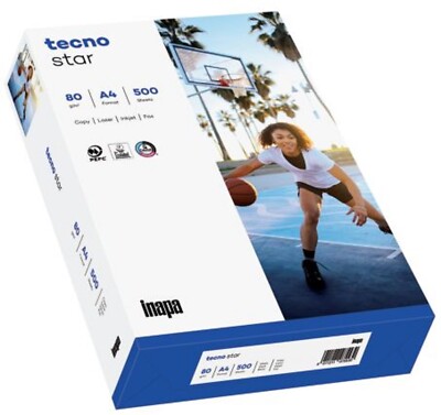 TECNO 2100011527 Kopierpapier tecno  star A4 80 g/qm weiß 500 Blatt