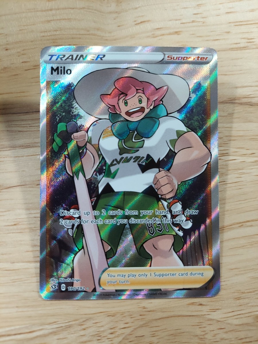Pokemon Sword and Shield Rebel Clash Ultra Rare Milo #190