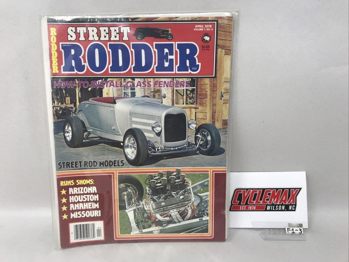 Street Rodder Magazine April 1978 How To Install Glass Fenders