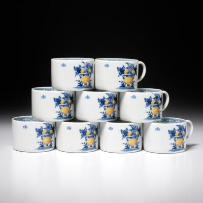 (9) Vista Alegre Portugal Moments Viana Flat Coffee Tea Cups