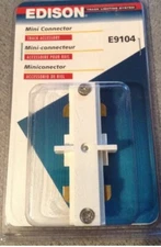 EDISON TRACK LIGHTING SYSTEM E9104,120V, 60Hz, 20A MINI CONNECTOR, NIB Fast Ship