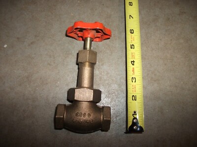 New Vintage Stockham 1/2'' Bronze Gate Shut Off Valve 200 S - 400 OWC Fig. B-135