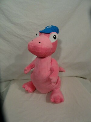 Fun Express Pink T Rex Dinosaur Plush  FF Hat Conductor 14''