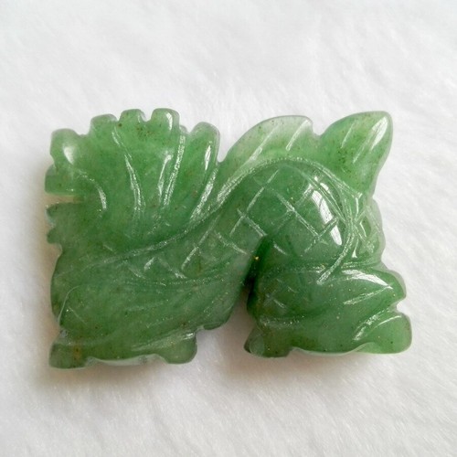 Chinese Green Jade Carved Dragon Small Statue 1pc - Picture 6 of 10