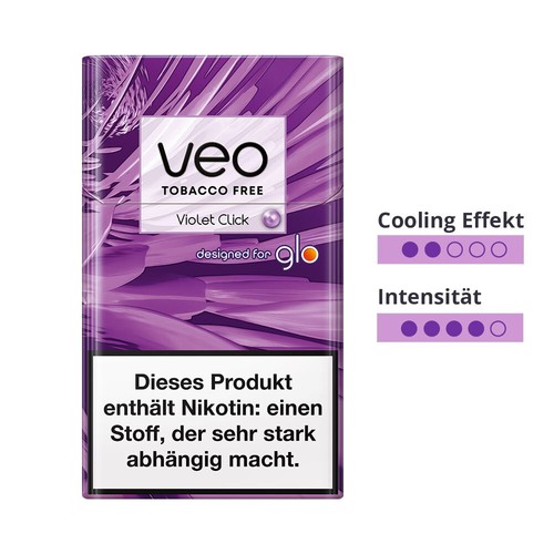 veo VIOLET CLICK Sticks für glo - 1 Stange, 10x20 Stück BLAUBEERE - Bild 2 von 2