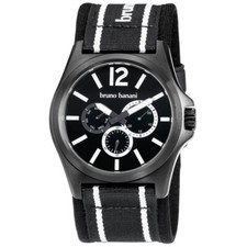 BRUNO BANANI Herrenuhr BR21029 TERIS schwarz Designeruhr modern Tag/Datum