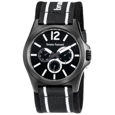 Bruno Banani Men's Watch BR21029 Teris Black Designer Watch Modern Day/Date