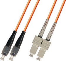 10M Multimode Duplex Fiber Optic Cable 50/125 FC SC Patch Cable Patch Cord
