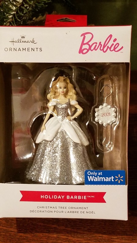 Hallmark Ornament  Red Box  ~  HOLIDAY BARBIE