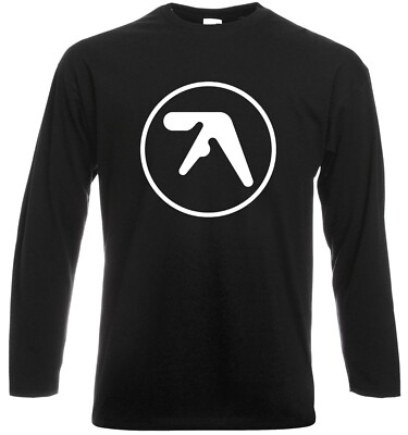 Aphex Twin Langarm T-Shirt Herren Lustig Dance Rave Musik Electronica Tee Top