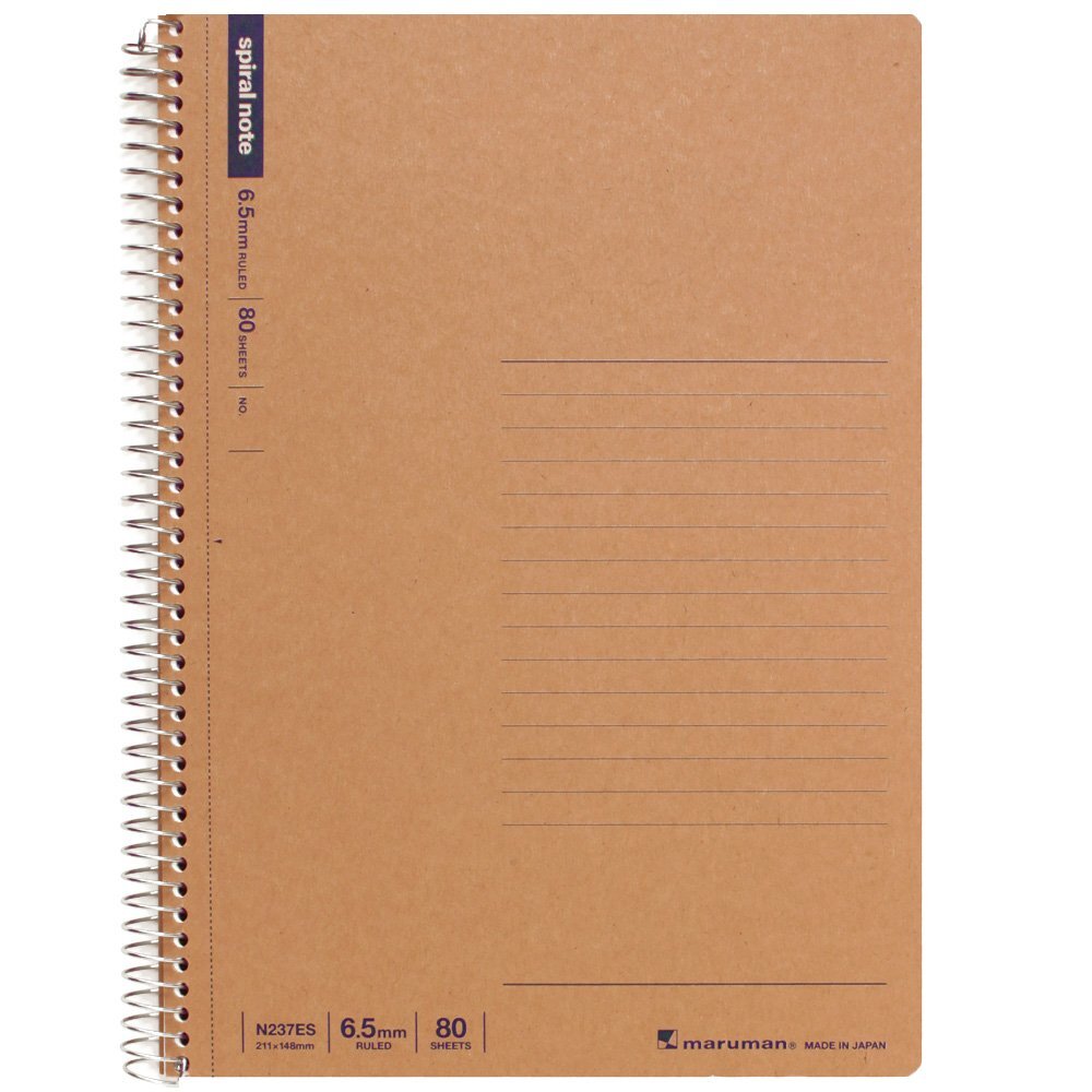 Maruman N237ES A5 Ring Notebook 6.5mm Ruled 80 Sheets 5-Pack
