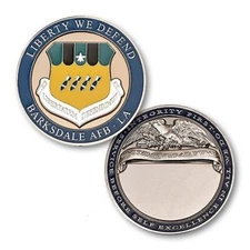 BARKSDALE AIR FORCE BASE LIBERTY WE DEFEND 1.75" CHALLENGE COIN