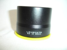 LENSMATE 52mm Metal Adapter Tube for Canon PowerShot S3 IS Camera, Black